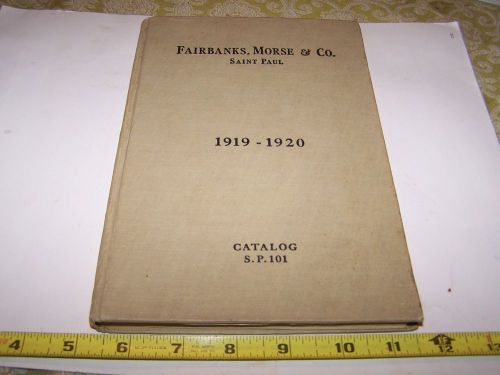 Original 1919 Fairbanks Morse General Catalog Y Z Hit Miss Engine Windmill  WOW!
