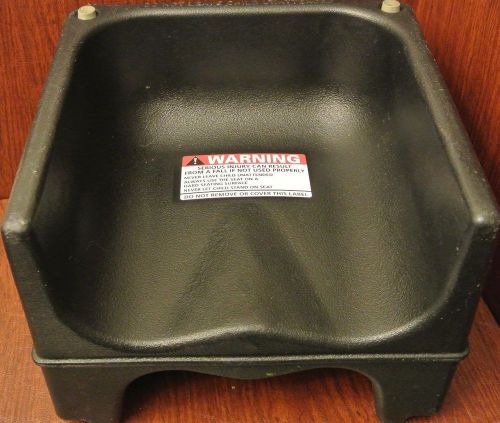 Two black cambro double sided booster seats commercial toddler chairs for sale
