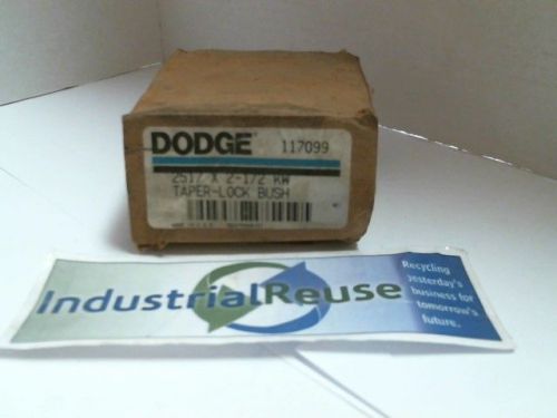 New 2517 x 2-1/2 kw dodge taper-lock bushing 2517x2-1/2kw new old stock for sale