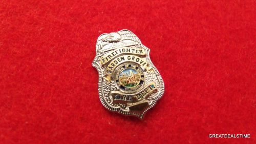 Garden Grove VA Fire Dept Badge,Fireman Mini LAPEL PIN,PROUD Firefighter Shield