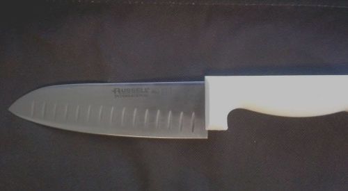 6.5-Inch Santoku (Japanese Chef Knife) with Granton Edges.  Dexter Russell #7618