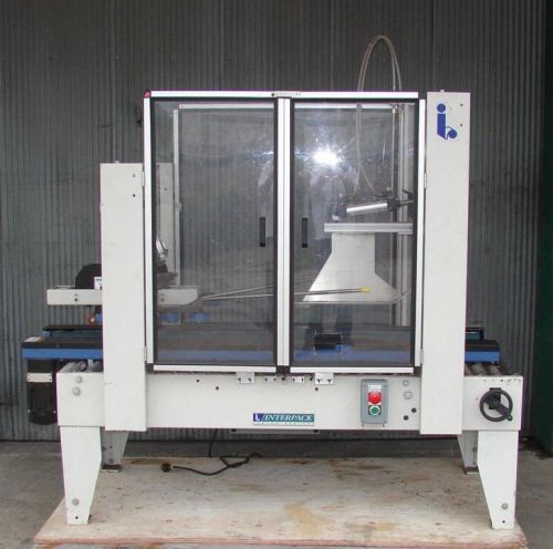 Interlake fully automatic top only pressure sensitvie case sealer for sale