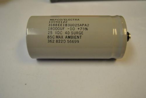 Mepco/electra 362 8948 56699 capacitor 28000uf -10 +75% 40 vdc 50 surge 85cmax for sale