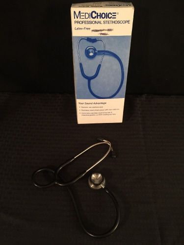 NEW MEDICHOICE Adult Professional Stethoscope Black MC79135