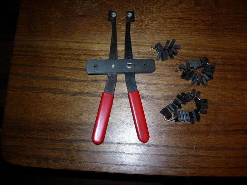 INTERNAL THREAD CLEANER/RESTORER PLIERS #8004 W/ 23 PAIR TOOL STEEL DIE SETS