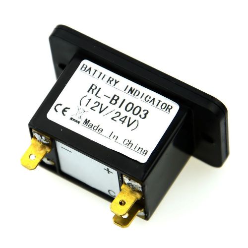 12V-24V LED Digital Battery indicator meter tri-colors
