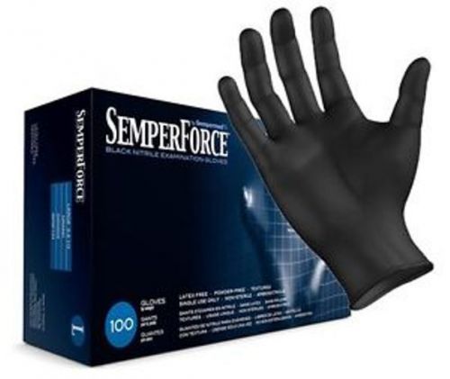 Black Nitrile Exam Gloves Size Med-XXLarge (1 Case, 10 Boxes) FREE SHIPPING