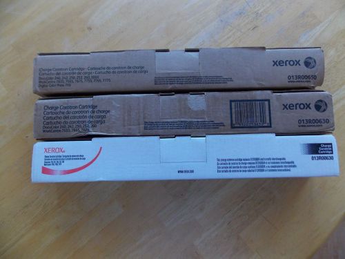 3 each New Xerox 013R00650 (1) 013R00630 (2) Charge Corotron Cartridges