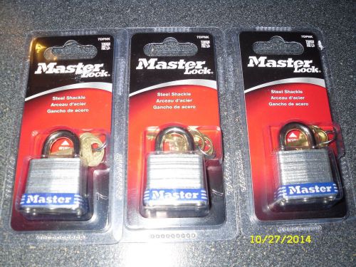 3~Master Lock#7DPNK  1-1/8&#034; Wide Four-Pin Tumbler Lock, (New) Free USA Shipping