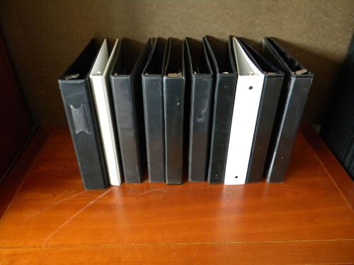 Lot of 10 used ring-binders