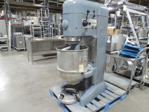 Hobart-80 qt bakery/pizza dough mixer w/ bowl, dolly, whisk, spiral model#m-802 for sale
