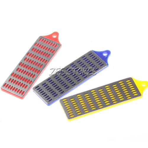3 x diamond coated sharpening stones plastic backed for sale