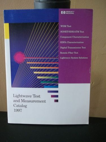 Hewlett Packard Electronic Lightwave Test and Measurement Catalog 1997