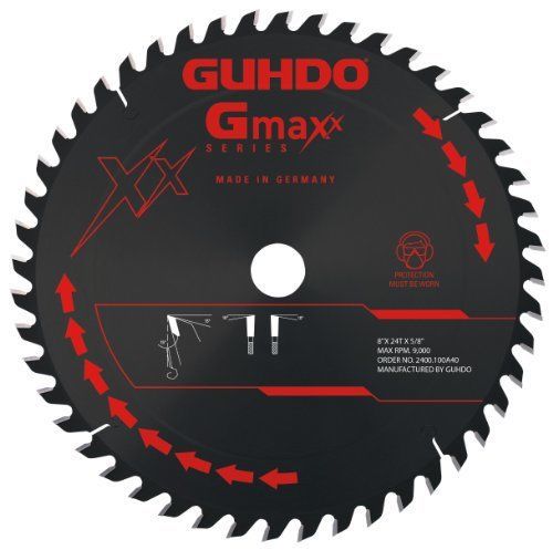 Guhdo Gmaxx Series 2400.800A24 24 Teeth Carbide Tipped Rip Circular Saw Blade  8