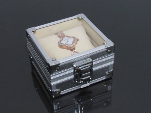 Silver High-grade Aluminum Alloy Watch Box Packing Box Gift Box Jewelry Box #HZ1