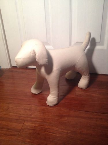 Small White Dog Mannequin For Dog Clothes.