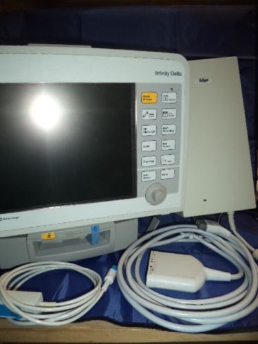 Drager infinity delta vital signs patient monitor and docking station - ms18597 for sale