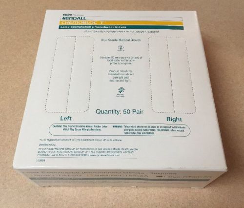 KENDALL CHEMOBLOC LATEX EXAMINATION GLOVES SIZE LARGE 50/BOX - CT5057G