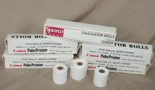 20 Rolls Canon Palm Printer Bond Paper 38mm Calculator Rolls