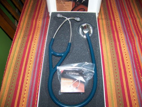 3m littmann master cardiology stethoscope caribbean blue tube 27 inch 2178 for sale