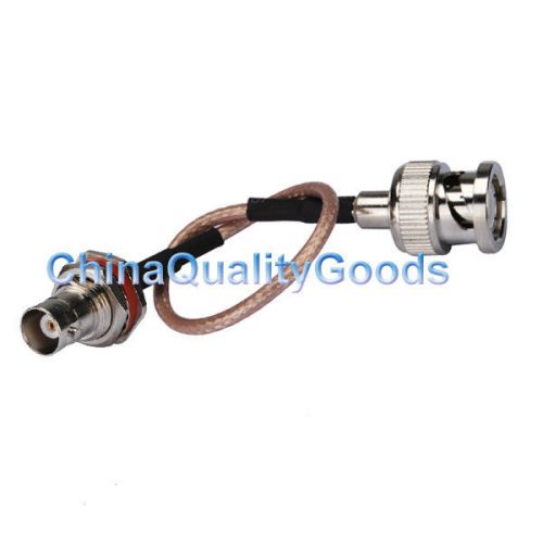 RG316 15cm cable with BNC female bulkhead O-ring to BNC male straight