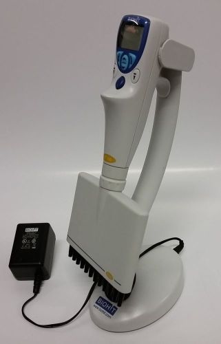 Biohit eline digital pipette 5-120µl 12 channel with  charging stand for sale