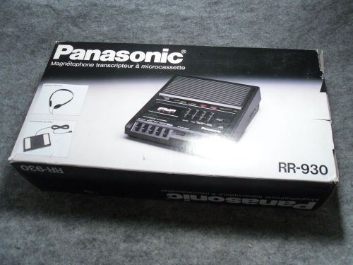Vtg Panasonic RR-930 Micro Cassette Transcriber EUC No Headphones