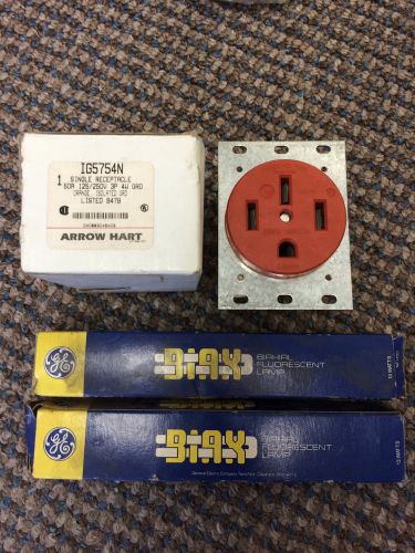 NOS ARROW HART/COOPER IG5754N 50AMP 120/250V 3PHASE 4WIRE ISOLATED GROUND REPCT