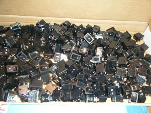 250 ROCKER ON/OFF SWITCHES  250V R19A WIDE USE SMALL 2 TERM $99.99 FREE SHIP