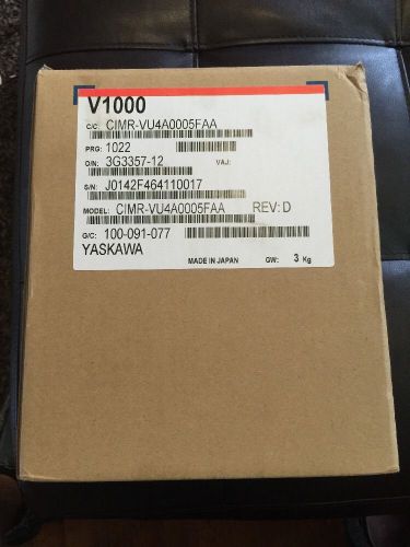 Yaskawa CIMR-VU4A0005FAA, AC Drive, V1000 Series New Free U.S. Shipping