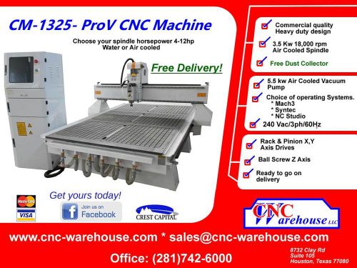 CNC Warehouse CNC Router/Engraver/3D Carver Model CM-1325-ProV
