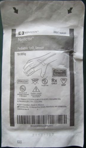 Nellcor Covidien MAX P NS Pediatric SpO2 sensors -6 total