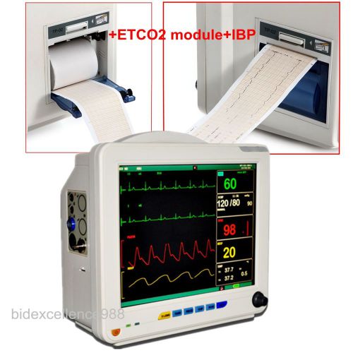 12-inch ccu 6-parameter patient monitor+thermal printer+side stream etco2 +ibp for sale