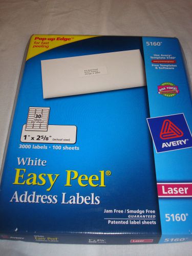 Avery 5160 and 5960  Avery Laser Shipping Labels 2100/70 sheets