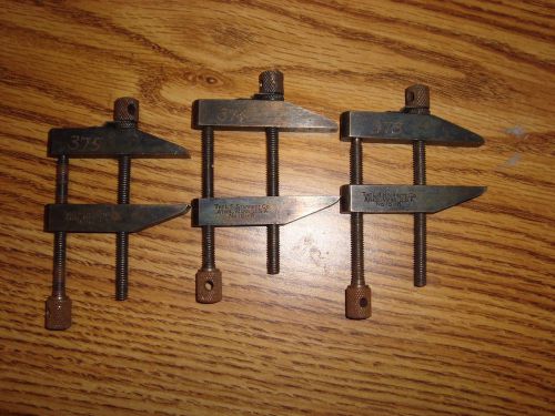 (3) l.s. starrett co. toolmakers parallel machinist clamps no. 161 - b for sale