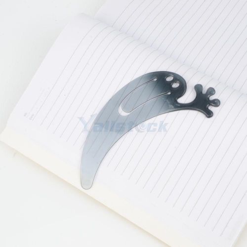 Demon shaped plastic bookmark transparent blue for students writer reading for sale