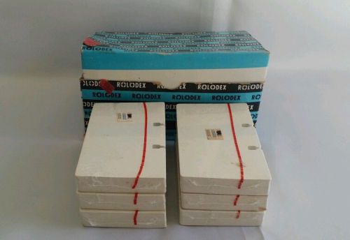Genuine ROLODEX C35 White Rotary File Cards 3&#034; x 5&#034; 600 Cards 6 Sealed Packs