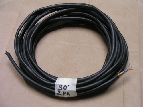 Underground 2 pair telephone cable, 30&#039;, icky pic gel filled, metal  shield for sale