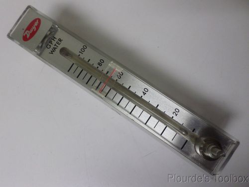 Used Dwyer 10-100 GPH Water Flowmeter, RMB-85-SSV, Missing Knob