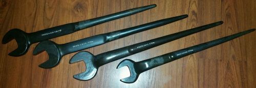 PROTO 1 11/16- 2&#034; OPEN END STRAIGHT &amp; OFF-SET STRUCTURAL SPUD WRENCH Set of four