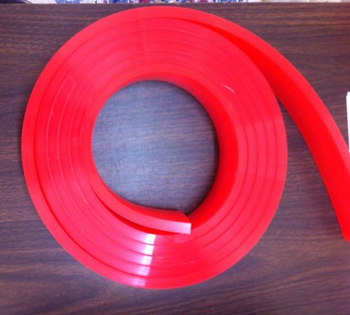 6 FT/Feet Roll - 60 Duro Durometer - Silk Screen Printing Squeegee Blade Red