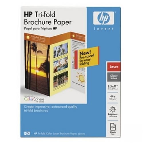 Hp tri-fold brochure paper - glossy photo paper - 150 sheet(s) q6612a for sale