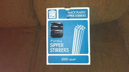 Bakers &amp; Chefs Sipper Stirrers - 7in/5000ct, New Nearly FULL Open Box