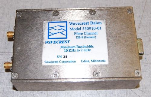Wavecrest Balun 530910-00 Fibre Channel DB-9 (male)