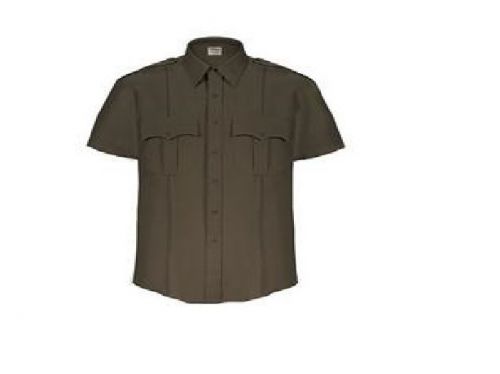 Elbeco tex trop green with brown epaulets uniform shirt for sale