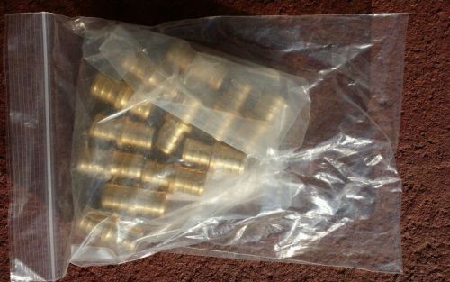 (12) 3/4&#034; pex couplings - brass crimp fittings for sale