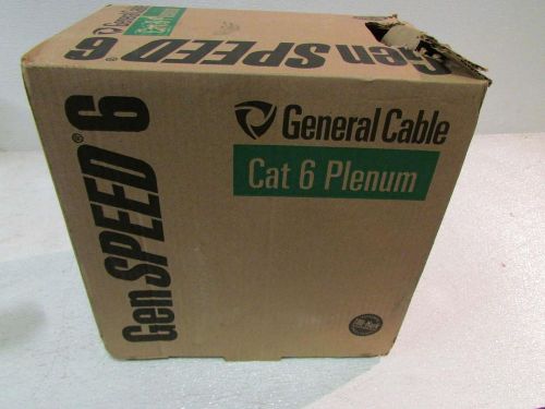 Gen cable 7131801 23-4p utp-cmp solid bare copper cat 6 fep/frpvc white 1000 ft. for sale
