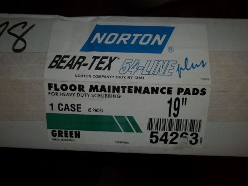 Bear tex floor maintenance pads 19&#034; 54263 for sale