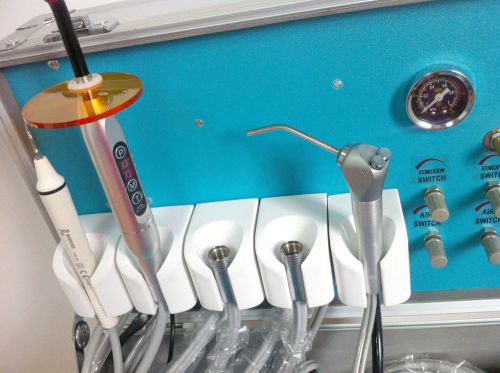 Dental portable delivery unit + led curing light +  ultrasonic scaler dental lab for sale