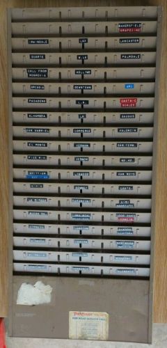 Steel Time Card Rack with Adjustable Dividers